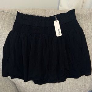 Glam Black Women's Skorts